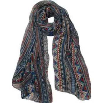 scarfera Geometric Print Polyester Women Scarf